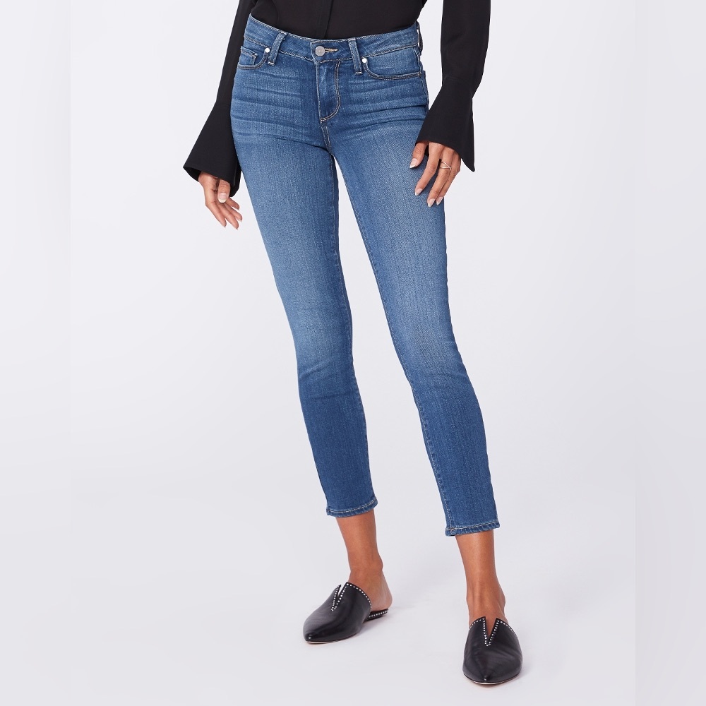 Paige Denim Verdugo Crop Blue Jeans Sz 26